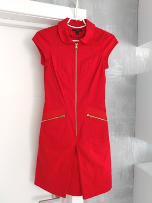 short cute dresses for summer Small Red Halter Neckline Mini Ruffle Dress