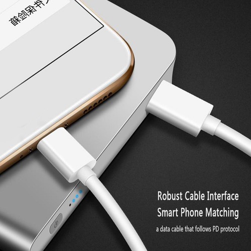 Cavo di ricarica USB-C / Type-C a Type-C 2A/3A PD cavo di ricarica rapida ora 1M, K1D0 CBR - Foto 8 di 14