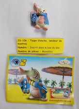 Kinder Taupes espions à la plage -Blanche, vendeur de montres - 2S 106 avec BPZ