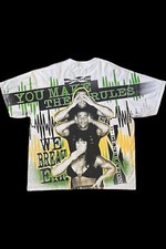 WWF D Generation X All Over Print XXL Shirt Modern Bootleg HBK HHH CHYNA WWE VTG