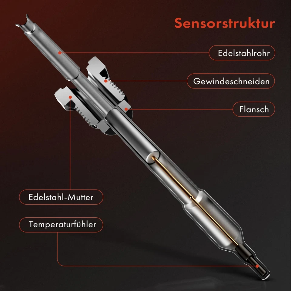 Sensore-Temperatura A Radiatore AGR per VW Multivan VI Vans 6 - Immagine 4 di 4