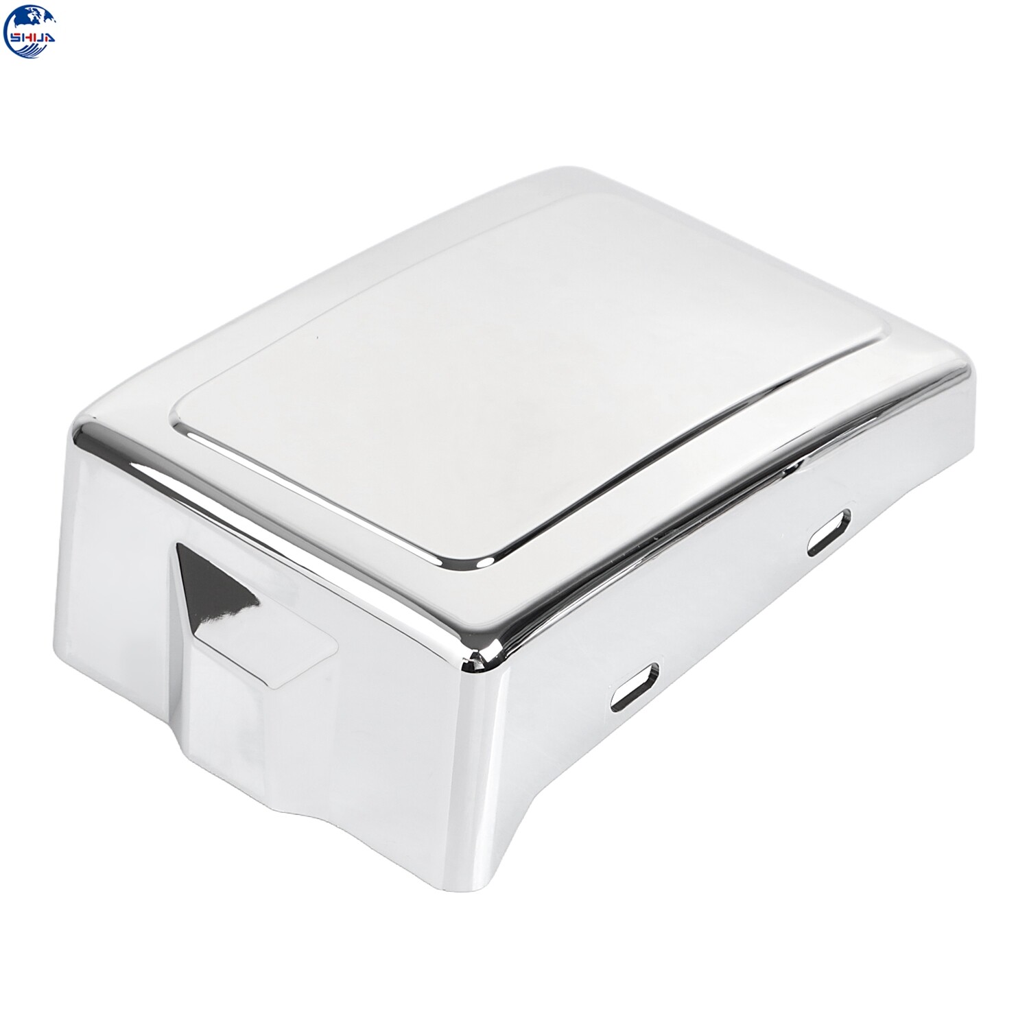 Chrome Left Right Battery Side Fairing Cover For Harley Dyna Low Rider 2006-2017