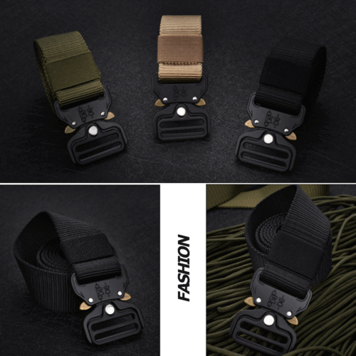 BELT Casual Military Tactical Men Army Adjustable Quick Release Pant Waistband - Picture 7 of 14
