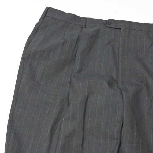 Jos A Bank 44R 40x30 Gray Stripe 100% Wool Mens Coat Jacket Pants Suit - Picture 9 of 12