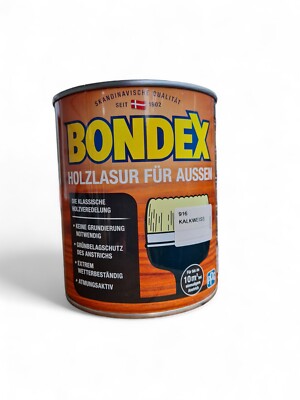 Bondex Holzlasur außen 0,75  916 Kalkweiß  Wetterschutzlasur Farbe NEU