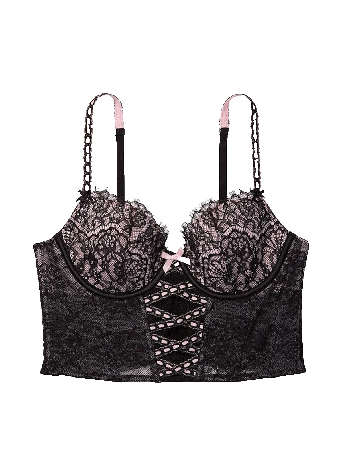 Victoria's Secret女式人造皮革文胸和文胸套装