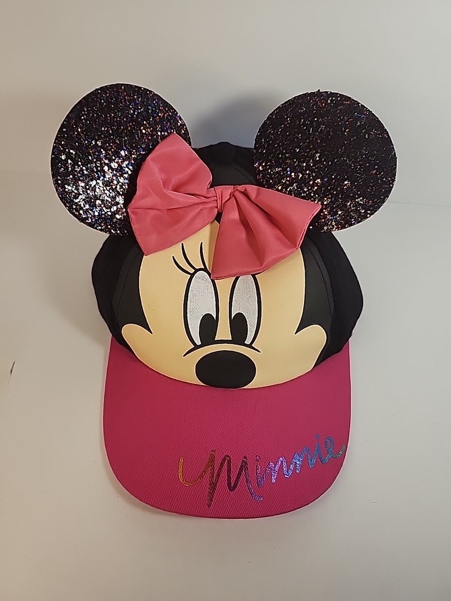 Disney Parks Minnie Mouse Hat pink With Sparkle Ears Kids  display picture 1