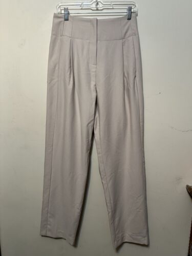Line And Dot NWT Leslie Trouser Pleated Pant In Ecru Cream Small Business Causal