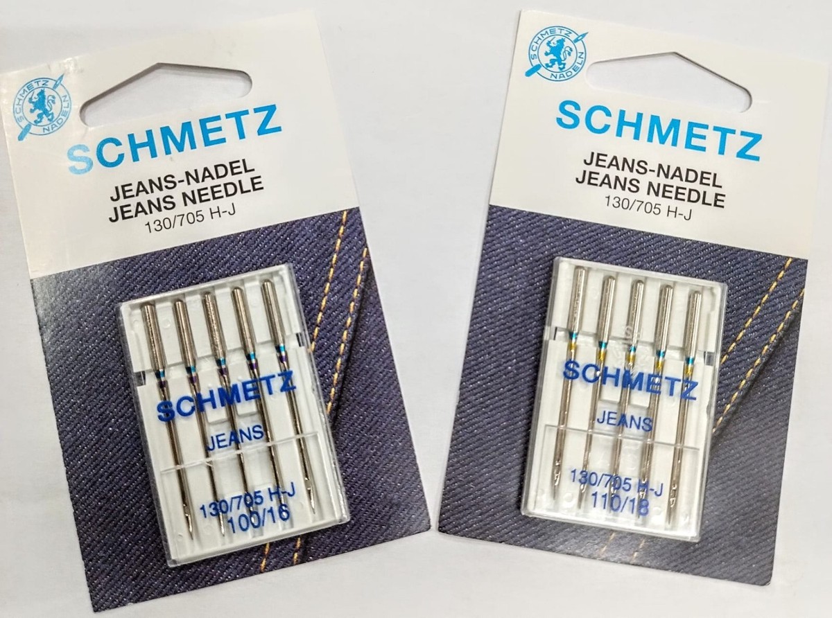 Aghi Per Macchina Da Cucire Jeans - 5 Pezzi Gold, Resistenti Per Tessuti Spessi - Foto 3