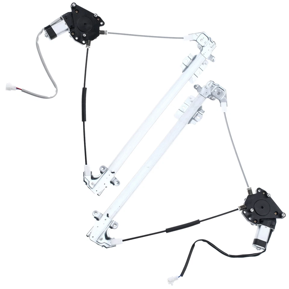 Regulador de ventana 2 piezas con motor para Suzuki Sidekick 1989-1998 delantero 2 puertas solamente Foto 3 de 4