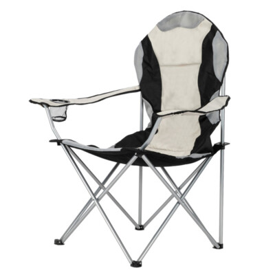 NEW Medium Camping Chair Fishing Chair Folding Chair Black