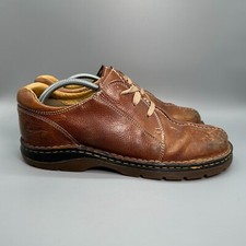 Dr. Martens Men's 11 Brown Leather Casual Oxfords Shoes Round Toe Lace Up