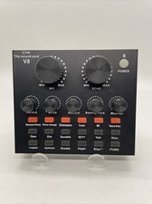 V8 Multifunctional Live Sound Card 12 Kinds Sound w/ Volume Adjustable Function