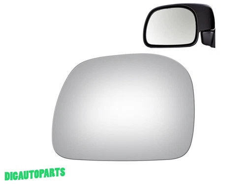 New Mirror Glass Replace For 1999-16 Ford F-250 Super Duty Driver Left Side 4206