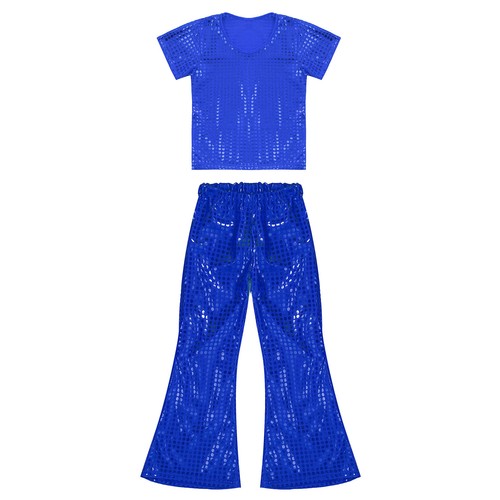Abiti svasati per bambini ragazze vestito festa set ragazzi costume abbigliamento danza jazz - Foto 46 di 64
