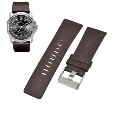 DZ1206 26mm Brown Leather Watch Strap For Diesel