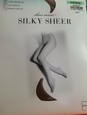 Sheer Caress Silky Sheer Pantyhose Average Suntan 03 JCPenney Control Top Hose