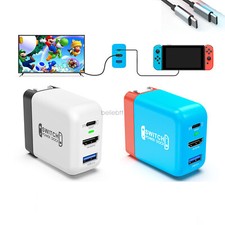 3 in 1 Switch Charging Dock HDMI AC Adapter USB3.1 Type-C for Switch OLED/Steam