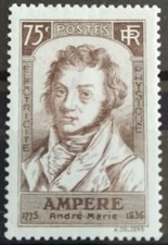 TIMBRE ANDRÉ-MARIE AMPÈRE FRANCE N° 310 NEUF** 1936