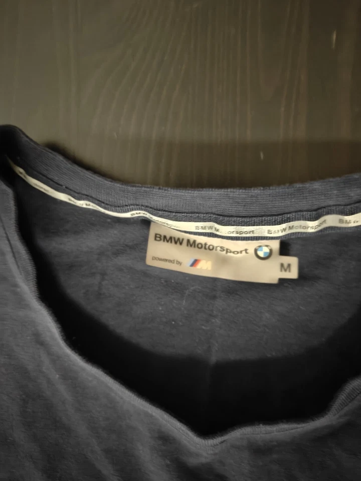 Camiseta BMW Motorsport Serie M Hombre Mediana Color Negro Estampado 2 Lados SS Elastizada Foto 4 de 4