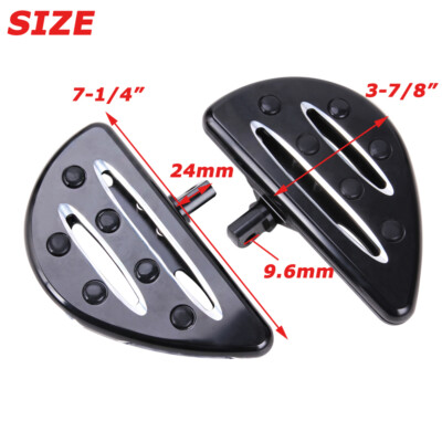 Rear Passenger CNC Floorboards Floor Boards Foot Pegs For Harley