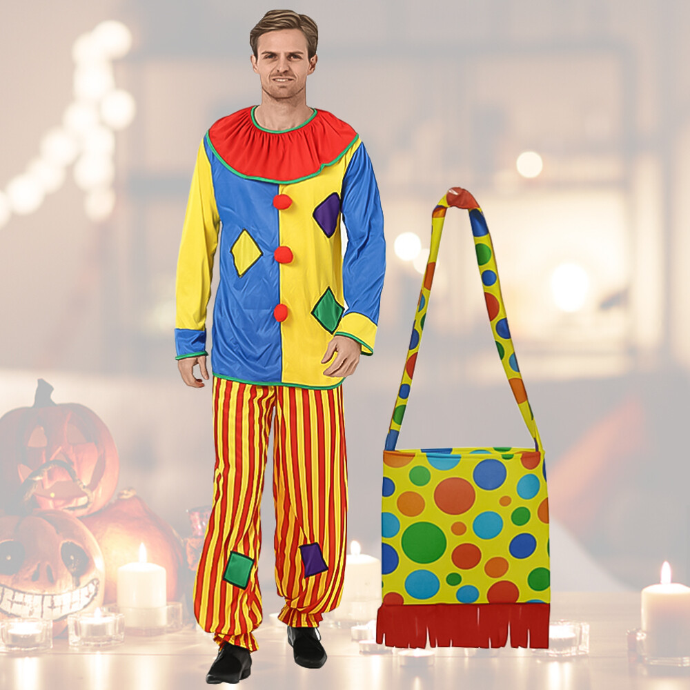 Halloween Outfits for Men Cosplay Costume Adult Clown Costumes eBay