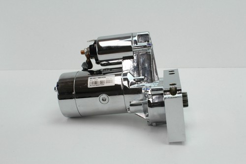 STARTER MOTOR CHROME FOR S/B B/B CHEV V8 ENGINES INLINE MOUNTING MANUAL AUTO - Picture 6 of 10
