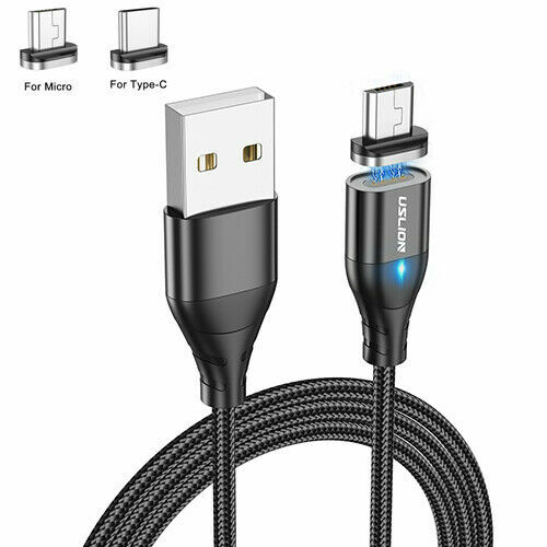 Magnetic Charging Phone Cable Type C For Samsung S8+ S9 Plus Charger Fast USB C - Zdjęcie 21 z 26