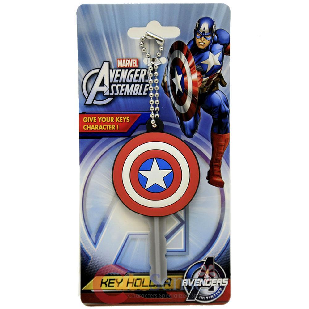 Marvel Key Lock Superhero Keychains Bulk Marvel Captain America Face Soft Touch PVC Key ...