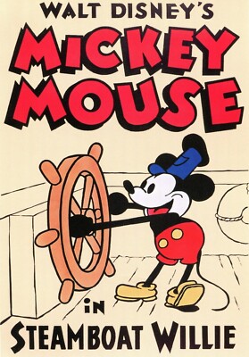 Disney ディズニー セル画 Fab 5 Steamboat Willie ディズニー セル画