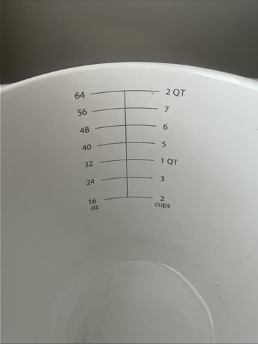 3 Kitchenaid Mixing Bowls 2 Qt, 1.5 Qt, 1 Q Chip Resistant Ceramic White & Beige - Picture 8 of 19
