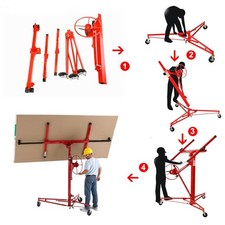16Ft Lifter Tool Drywall Hoist Caster Plasterboard Panel Sheet Crane Sheetrock