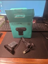 Logitech C505 Webcam 720p HD Webcam with Long-Range Mic Black New Open Box