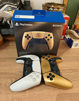 Sony DualSense Wireless Controller PS5 Limited Edition 007 Gold/Schwarz/Weiss 