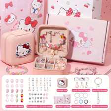 Hello Kitty Bracelet Making Kit DIY Craft Girls Gift Kuromi Gift Toy Friendship