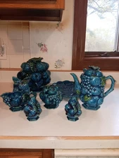 Inarco Japanese Indigo Blue Ceramic Dish Set