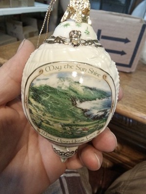 Porcelain Ornament The Bradford Edition Irish Blessings:  May the Sun Shine...''