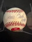 Johnny Bench Inscribed Autographed Official MLB Baseball PSA COA Art Stats Ball