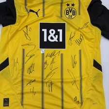 BVB Trikot 2024/2025 Teamsigniert Borussia Dortmund COA Puma neu L