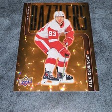 2025-26 Upper Deck #DZ-85 Alex DeBrincat Detroit Red Wings Dazzlers Red