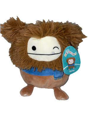 Benny the Bigfoot Squishmallows 7.5'' Blue Scarf Edition Brand New Plush NWT