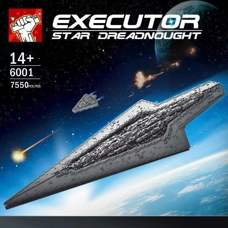 Star Wars Clase Ejecutor Dreadnought 7550 Piezas Ladrillo de Construcción 13134 Destructor