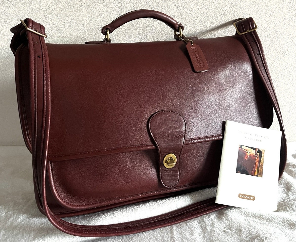 バッグ old coach 5180 Vintage Coach Metropolitan Briefcase Messenger Bag E8C-5180