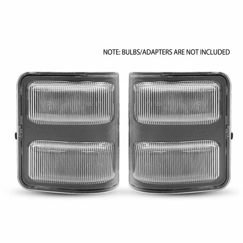 For Ford F250 F350 F450 F550 Clear Lens Side Mirror Marker Signal Light Housings