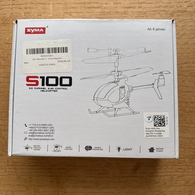 SYMA S100 Mini RC Helicopter with Gyro Stabilizer, Altitude Hold, 3.5 Channel... - Image 1 of 4