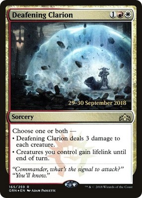 MP - Foil - Deafening Clarion - 165 - Prerelease Cards