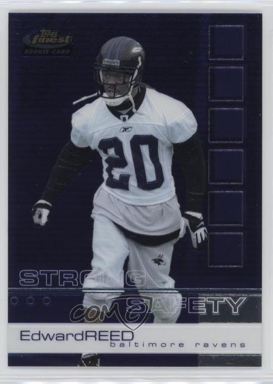 2002 Topps Finest Ed Reed #109 HOF 7a6
