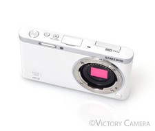 Samsung NX Mini White 20.5MP 1" Sensor Mirrorless Camera Body Only  EXC- 