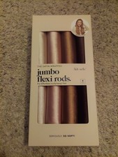 Kitsch Jumbo Flexi Rods Satin Wrapped For Curly/Wavy Hair 4 Rod NEW