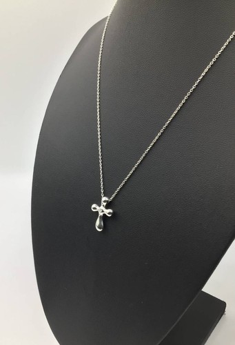 Diamond rating A TIFFANY&Co. Tiffany Little Cross Diamond 1P SV925 Necklace - Picture 6 of 8